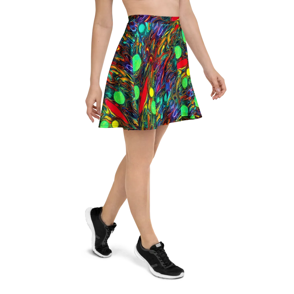 Galactic Fluid on Skater Skirt — Right