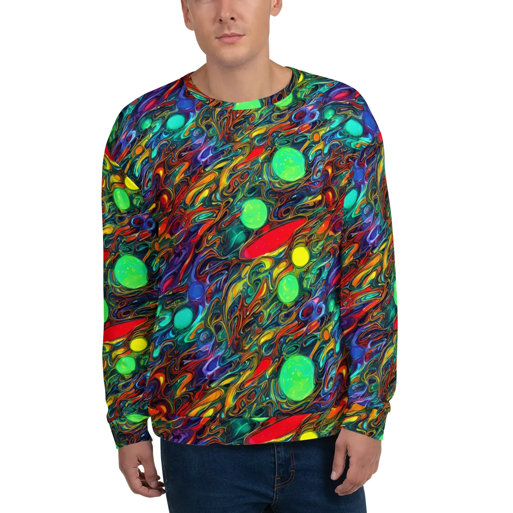 Galactic Fluid on Sweatshirt — Front