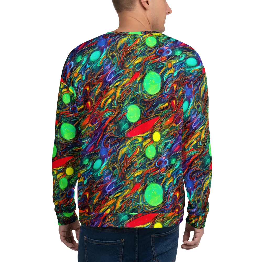 Galactic Fluid on Sweatshirt — Back