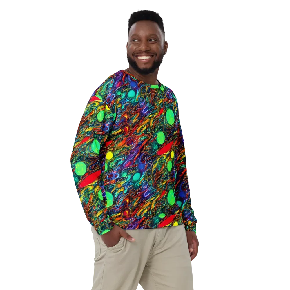 Galactic Fluid on Sweatshirt — Front