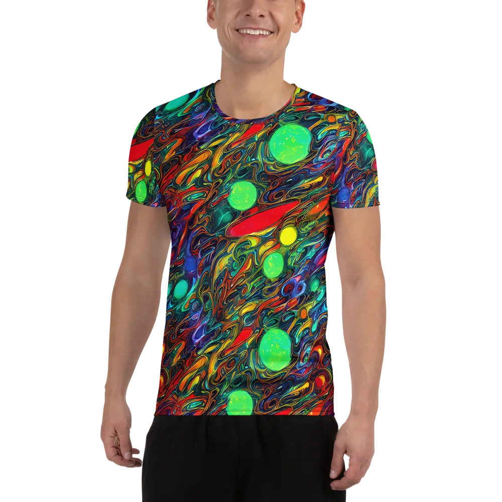 Galactic Fluid on Men's Athletic T-Shirt — Front