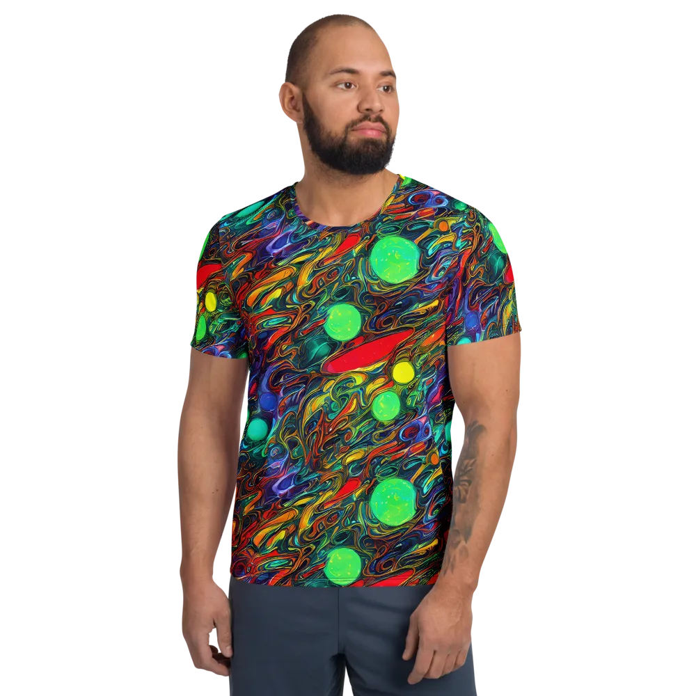 Galactic Fluid on Men's Athletic T-Shirt — Front