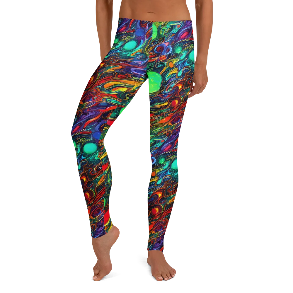 Galactic Fluid on Leggings — Front