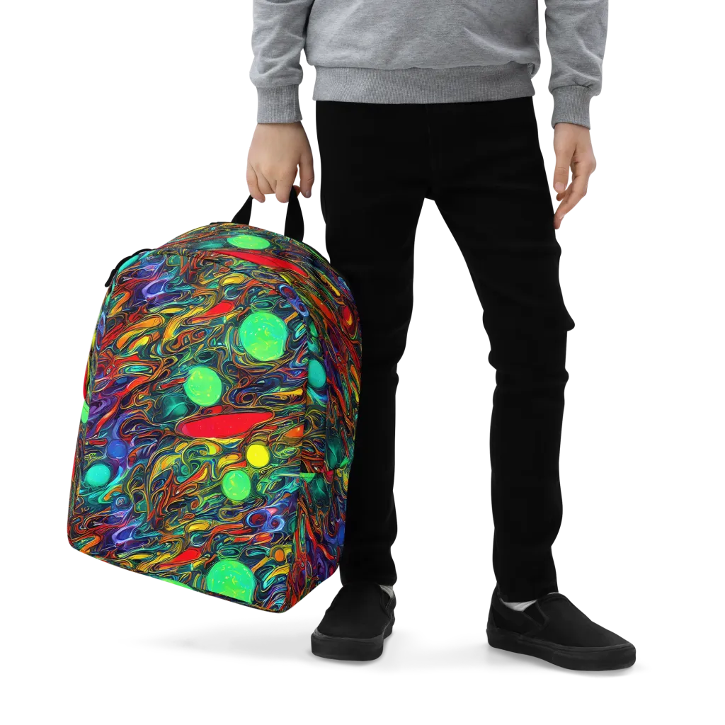 Galactic Fluid on Minimalist Backpack — Zoomed-in