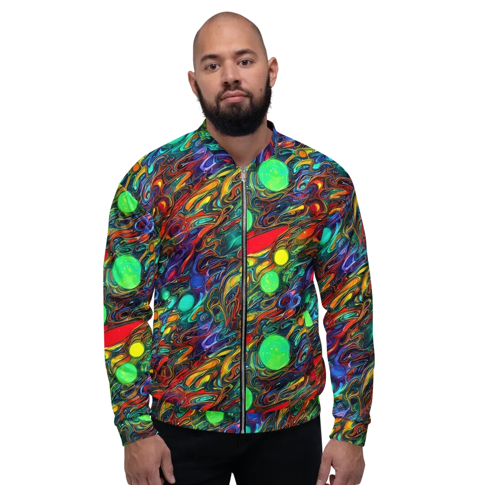 Galactic Fluid on Bomber Jacket — Front