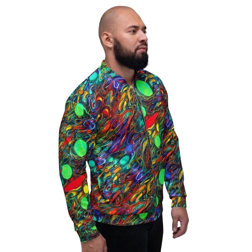 Galactic Fluid on Bomber Jacket — Right