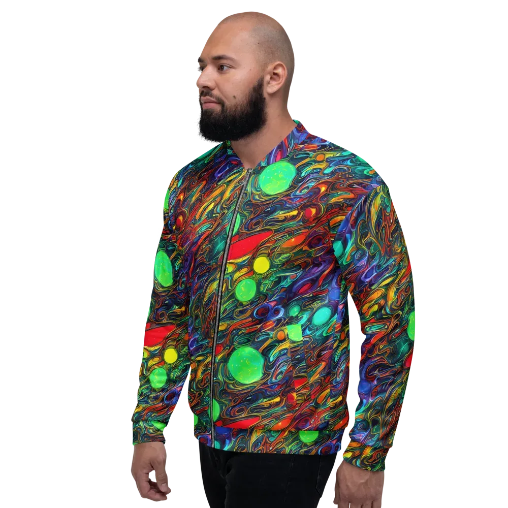 Galactic Fluid on Bomber Jacket — Left