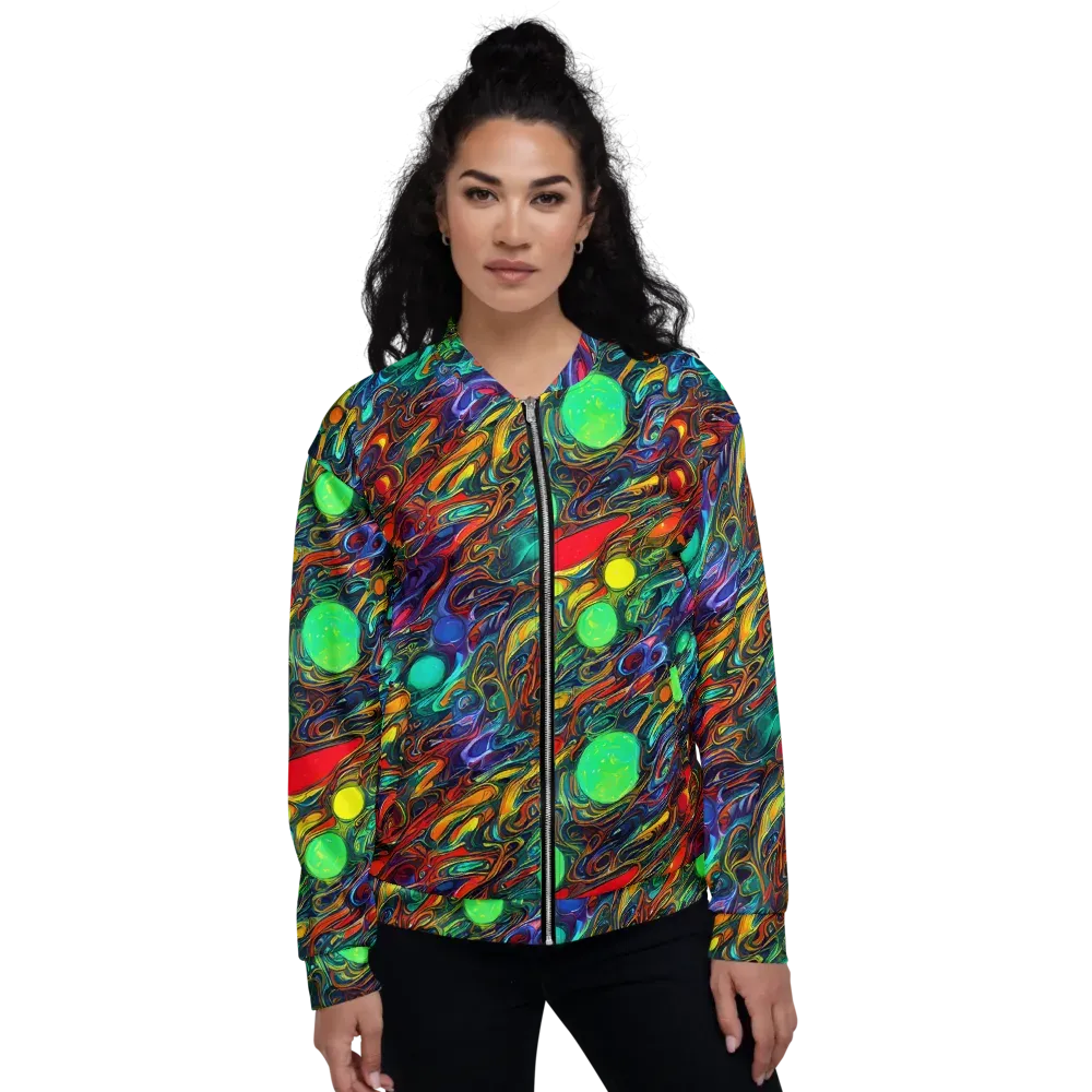 Galactic Fluid on Bomber Jacket — Front