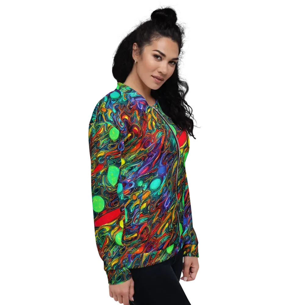 Galactic Fluid on Bomber Jacket — Right