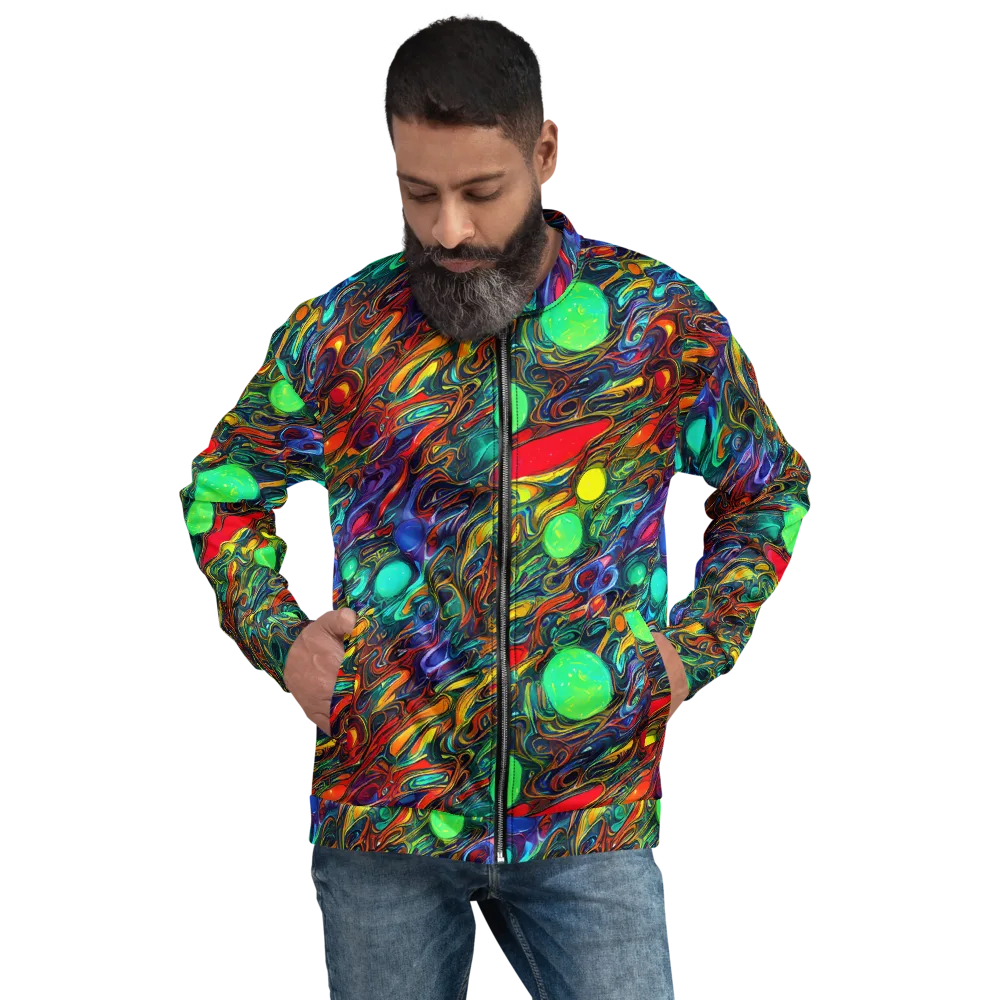 Galactic Fluid on Bomber Jacket — Front