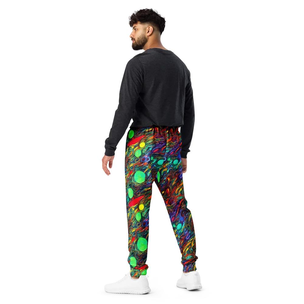 Galactic Fluid on Men's Joggers — Back