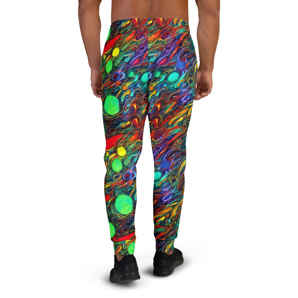 Galactic Fluid on Men's Joggers — Back