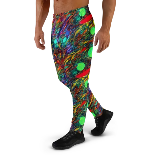 Galactic Fluid on a Men's Joggers
