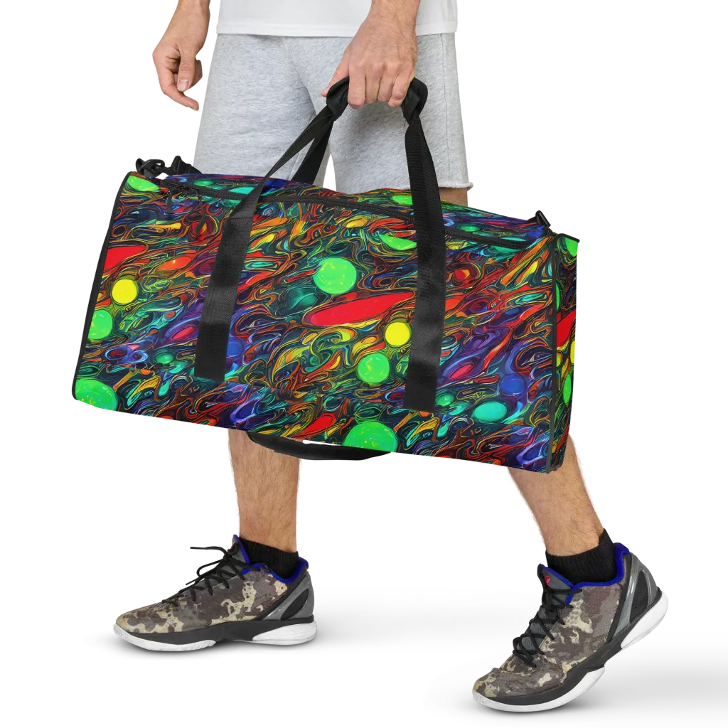 Galactic Fluid on Duffle Bag — Front
