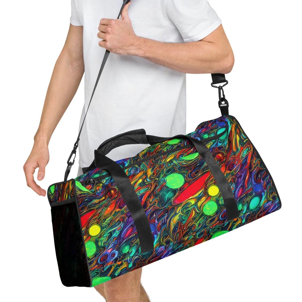 Galactic Fluid on Duffle Bag — Right Front