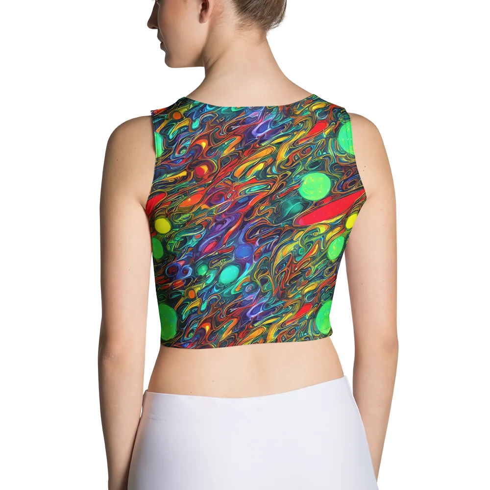 Galactic Fluid on Crop Top — Back