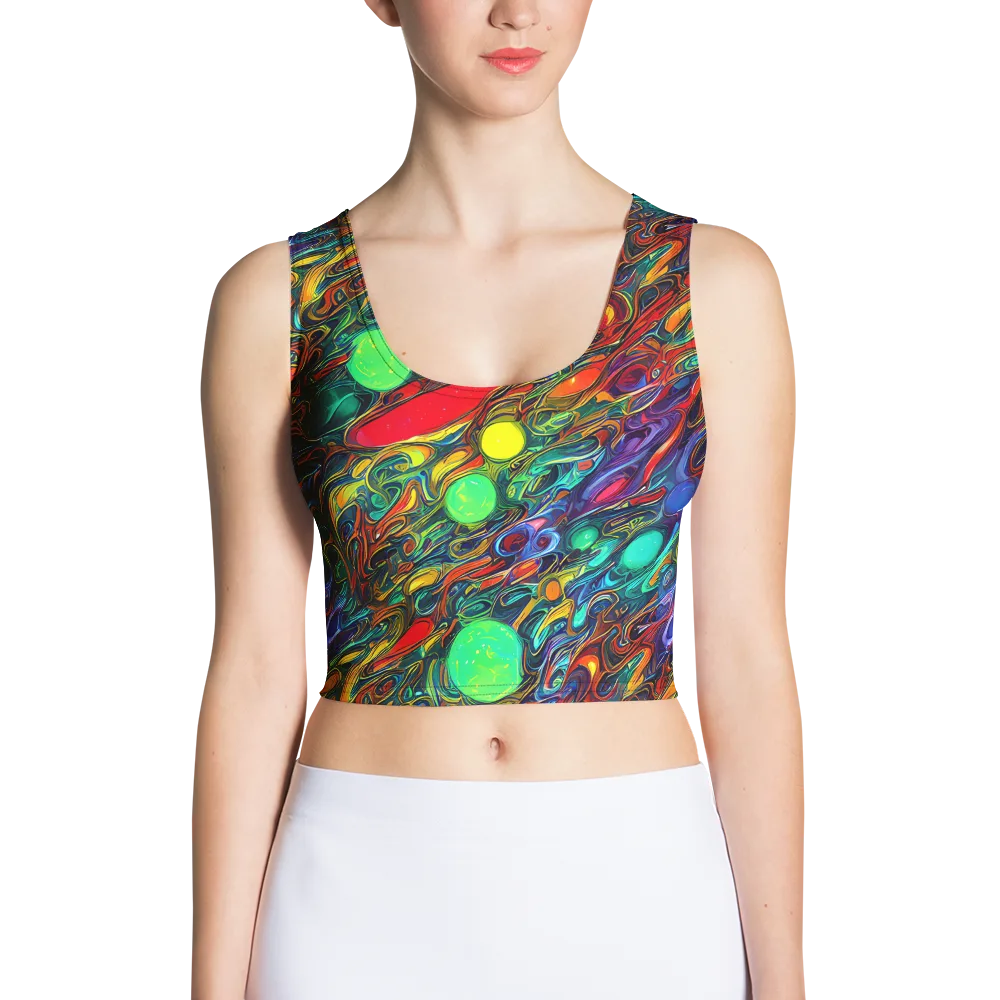 Galactic Fluid on Crop Top — Front