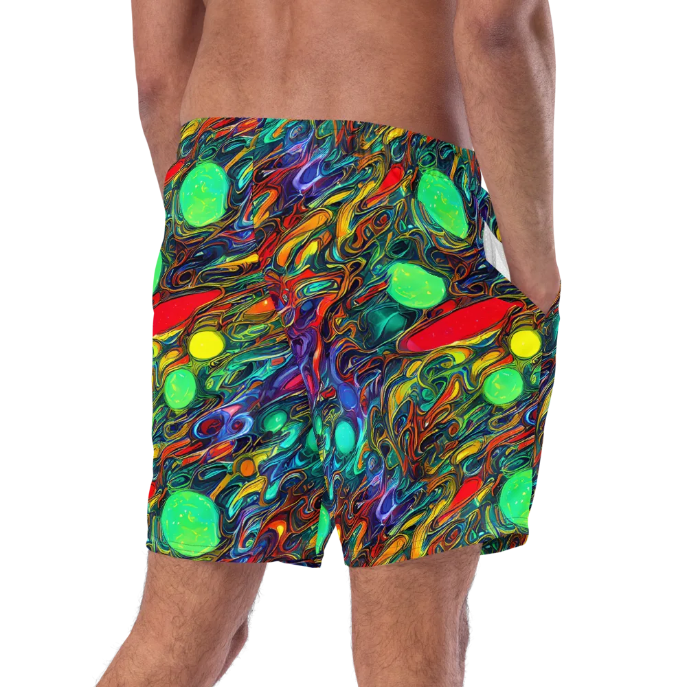 Galactic Fluid on Swim Trunks — Right Back