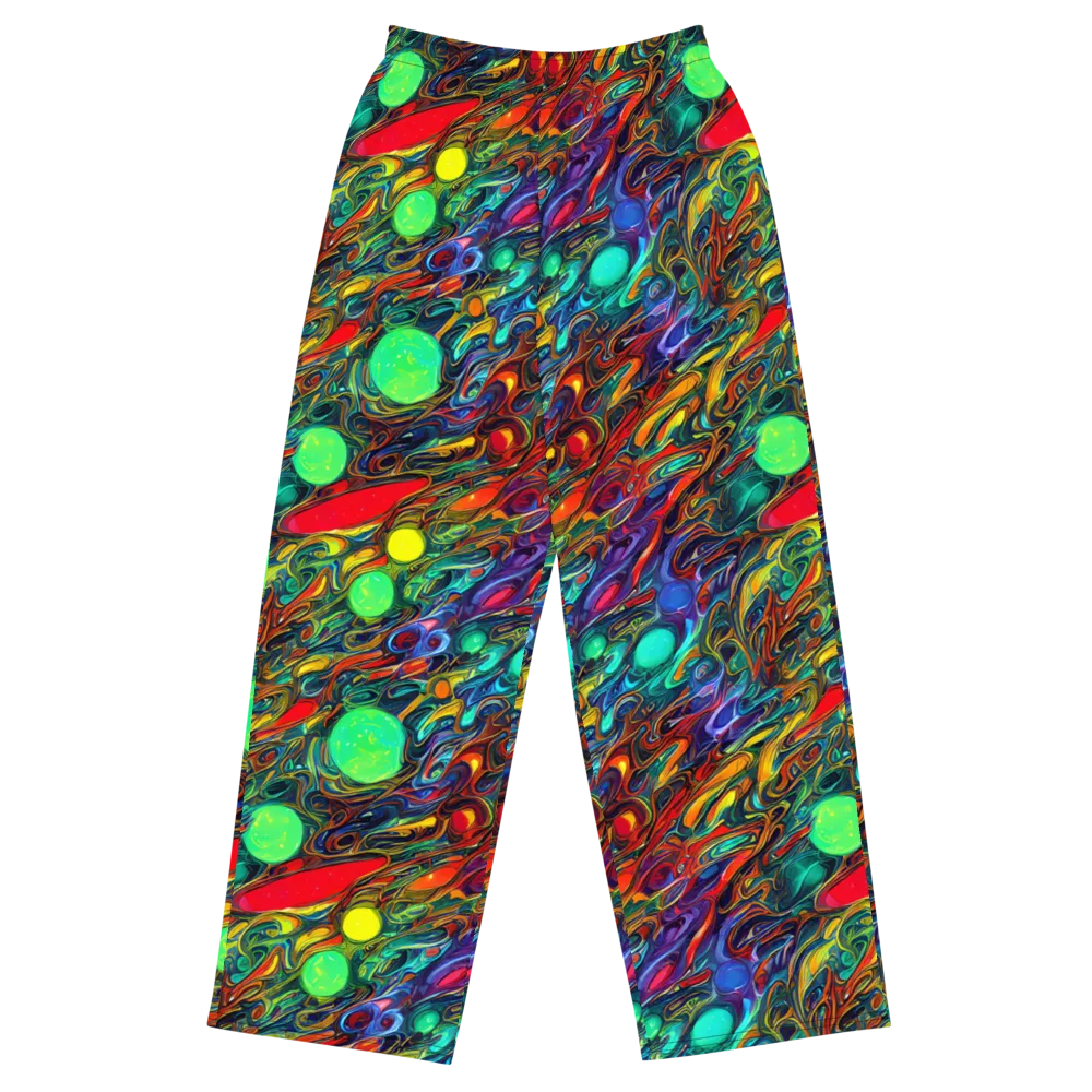 Galactic Fluid on Wide-Leg Pants — Front