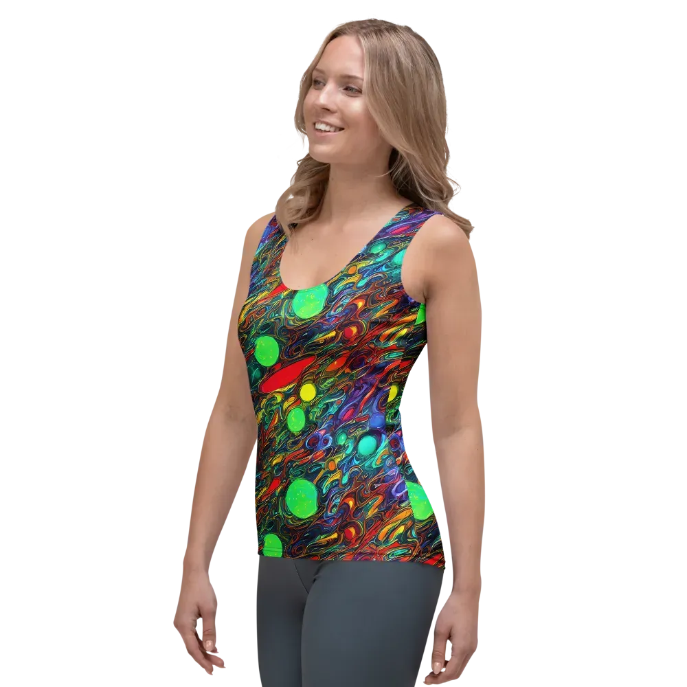 Galactic Fluid on Women's Tank Top — Left Front