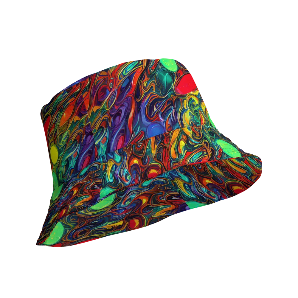 Galactic Fluid on Reversible Bucket Hat — Product details Outside