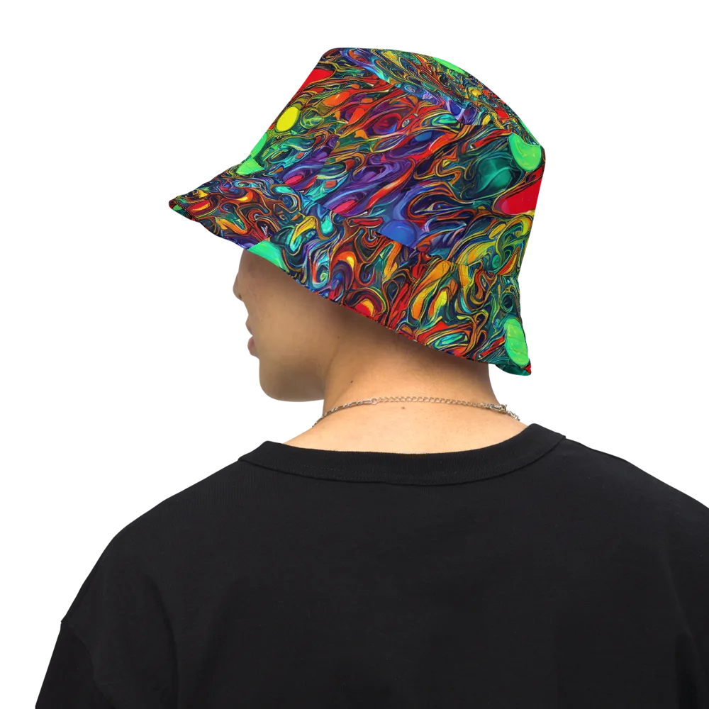 Galactic Fluid on Reversible Bucket Hat — Back Inside