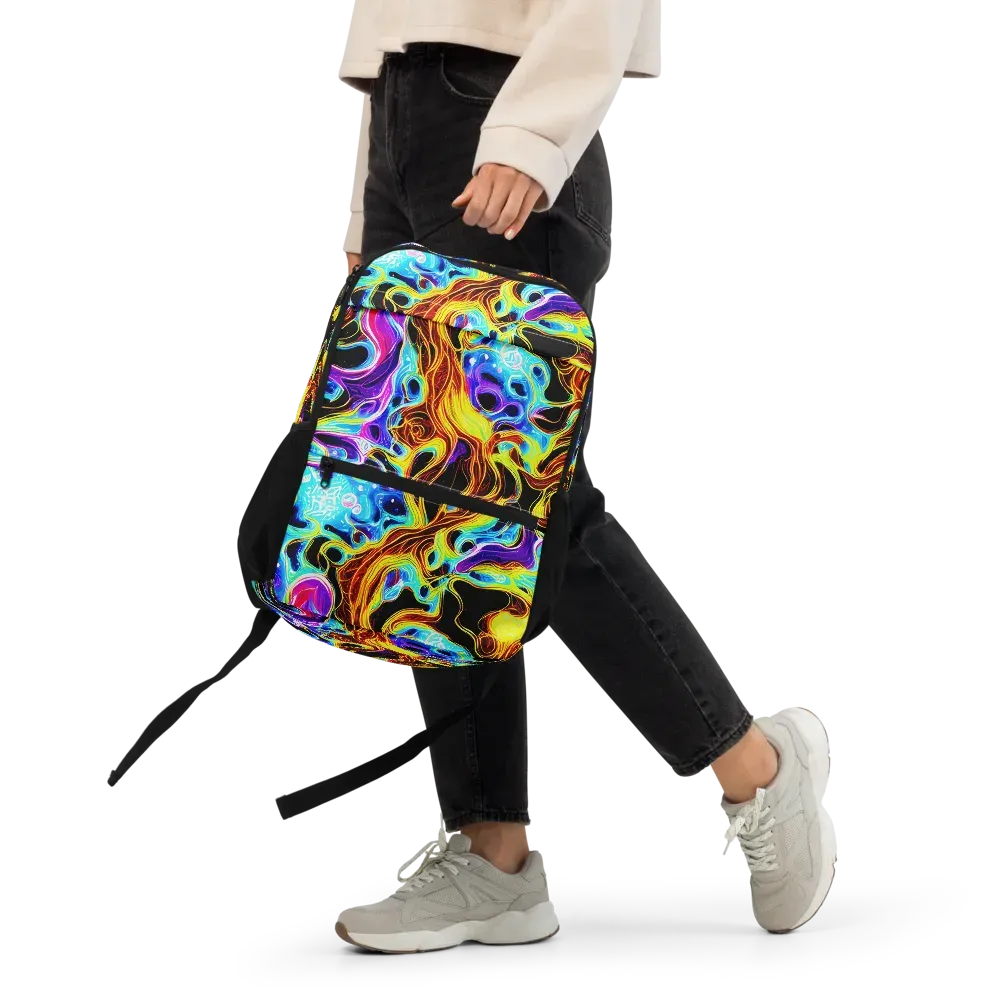 Blue Firestorm on Utility Backpack — Front