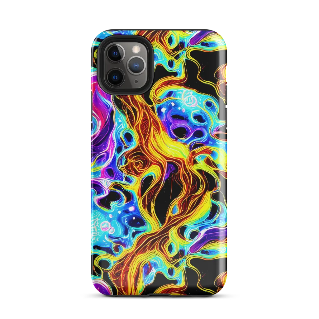 Blue Firestorm on Tough Case for iPhone® — Front