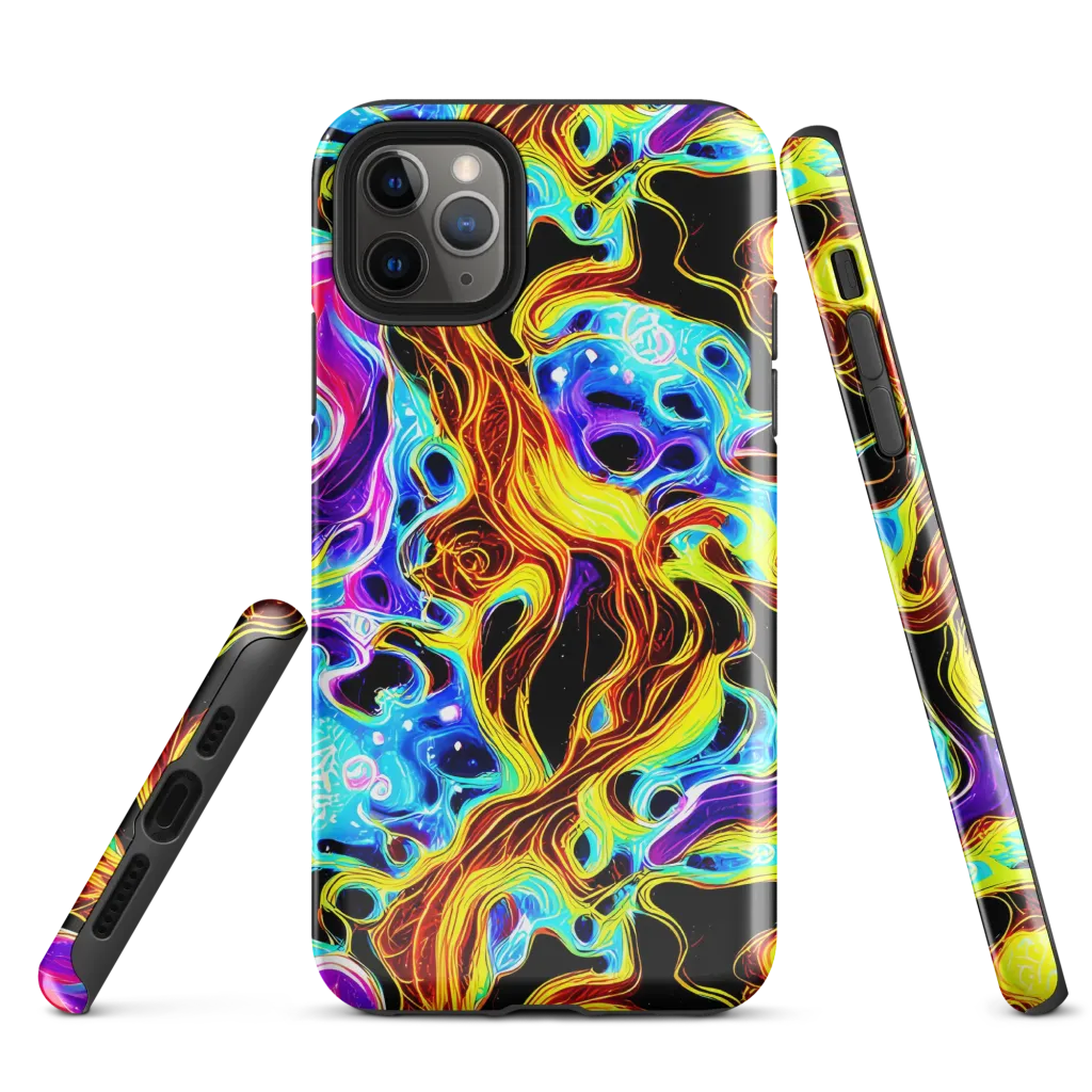 Blue Firestorm on Tough Case for iPhone® — Front