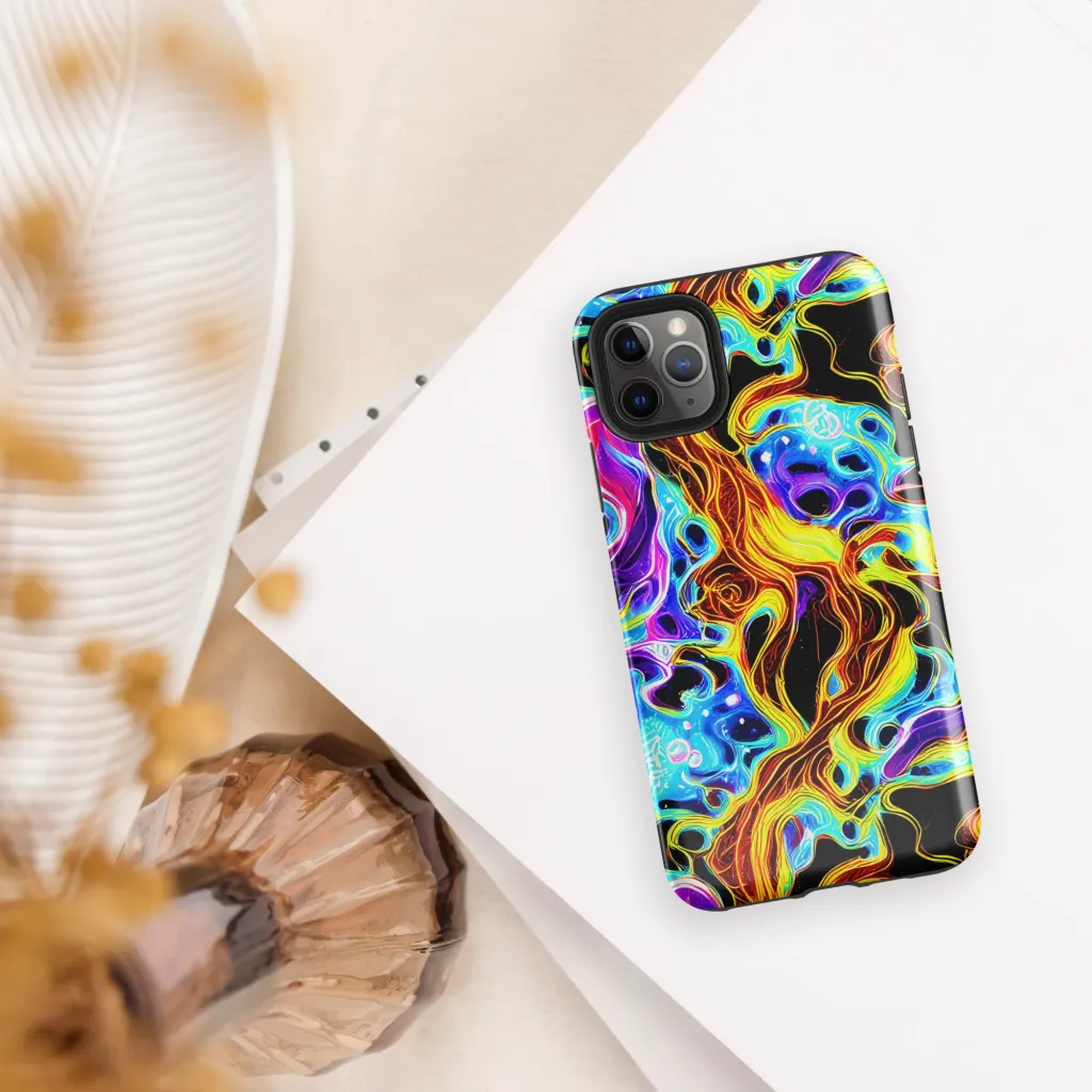 Blue Firestorm on Tough Case for iPhone® — Front