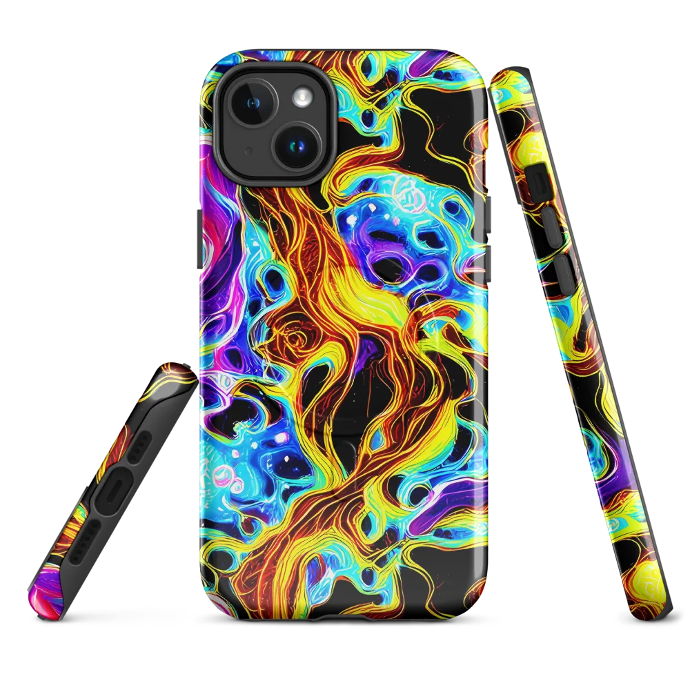 Blue Firestorm on MagSafe Tough Case for iPhone® — Front