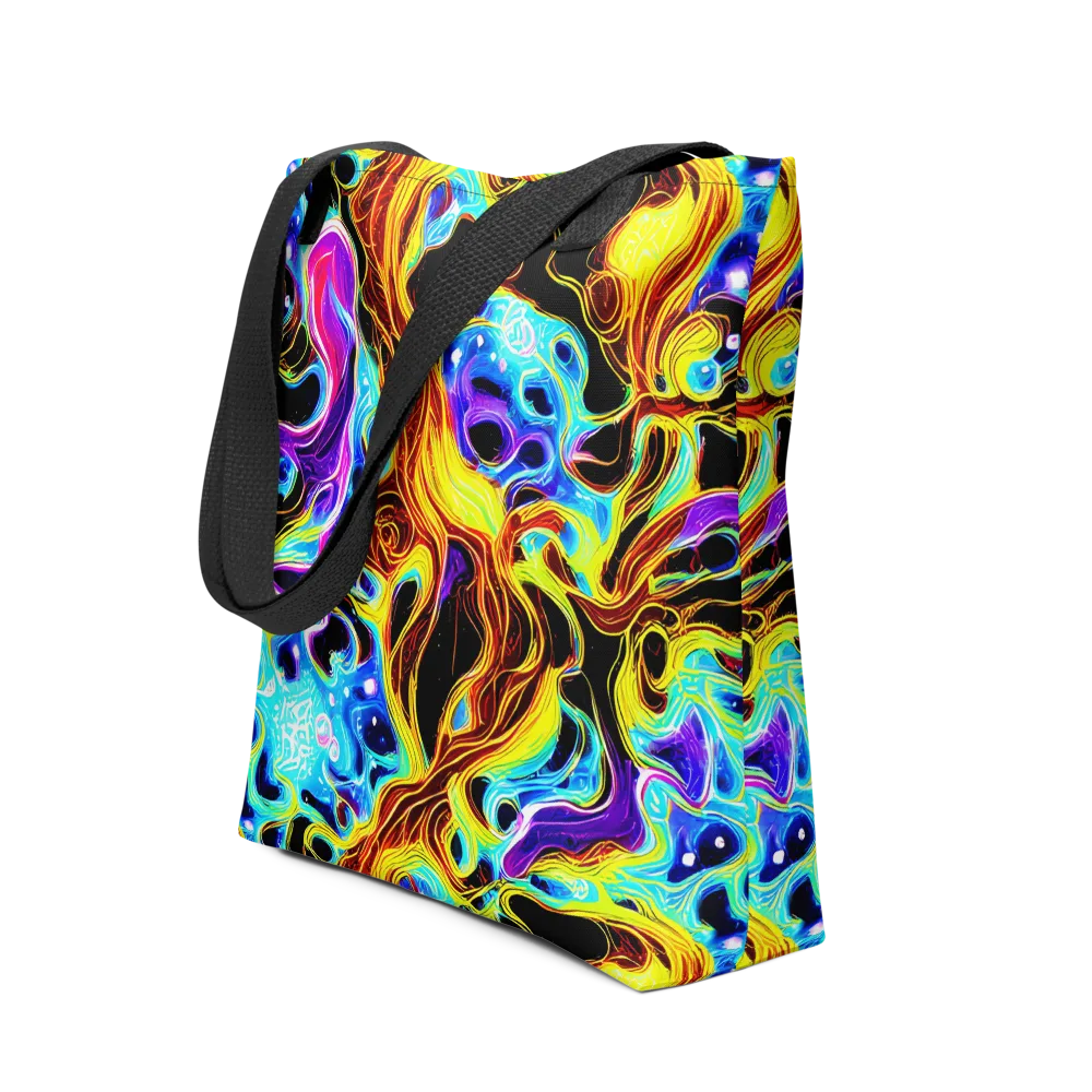 Blue Firestorm on Tote Bag — Front