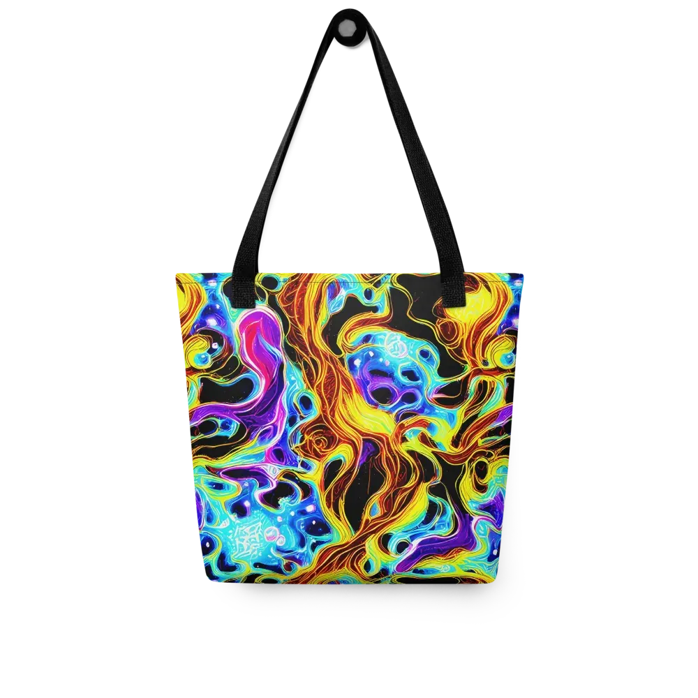 Blue Firestorm on Tote Bag — Front