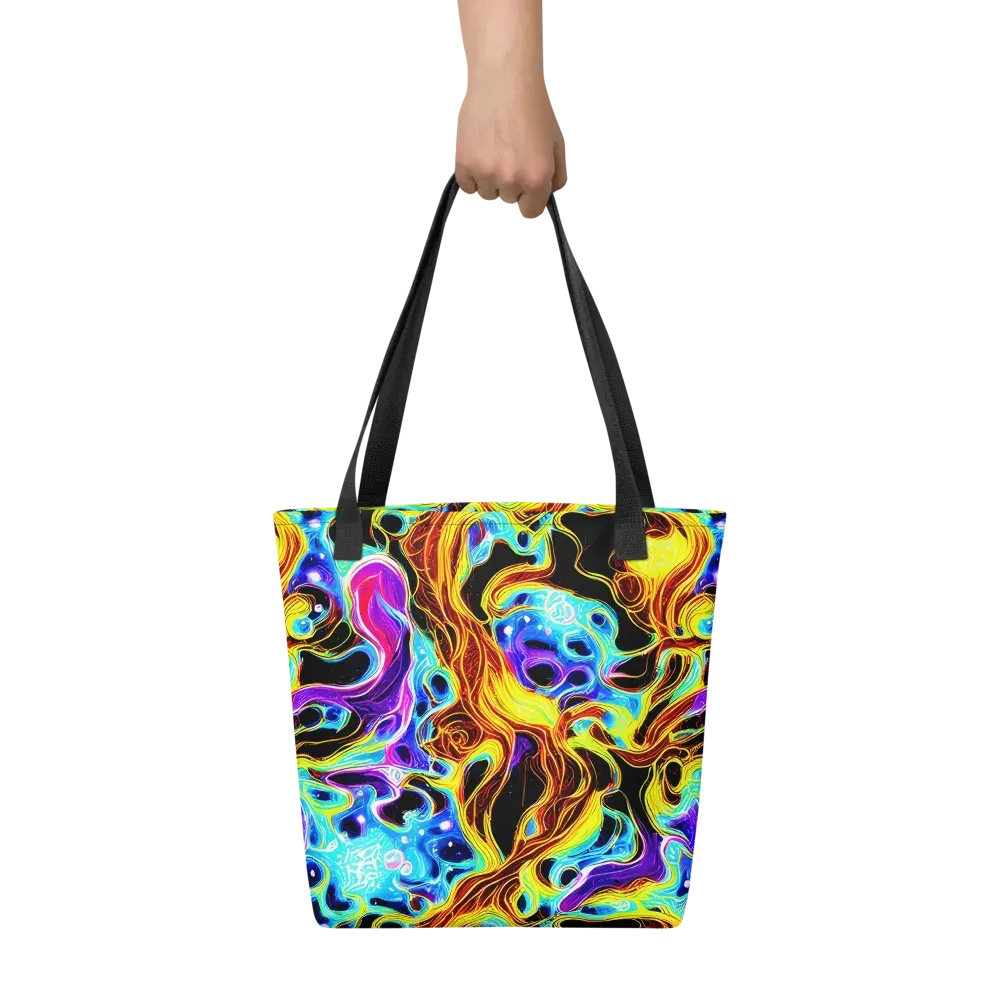 Blue Firestorm on Tote Bag — Front