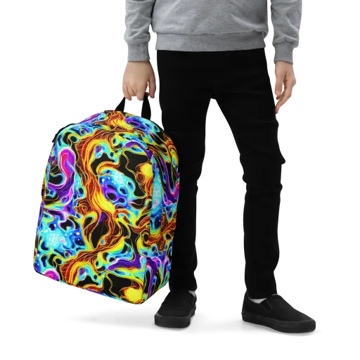 Blue Firestorm on a Minimalist Backpack