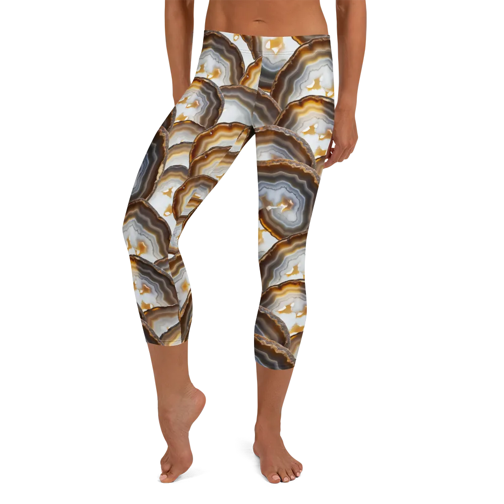 Earthbound Aura on Capri Leggings — Front
