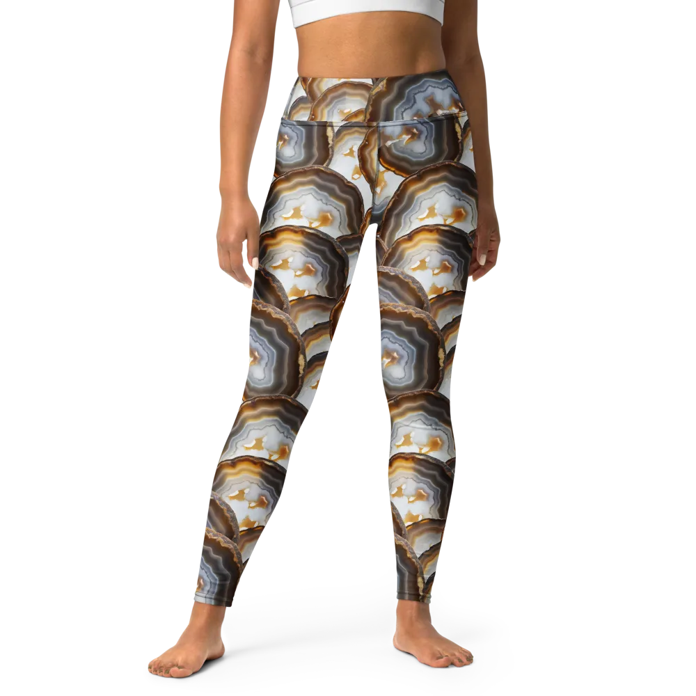 Earthbound Aura on Yoga Leggings — Front