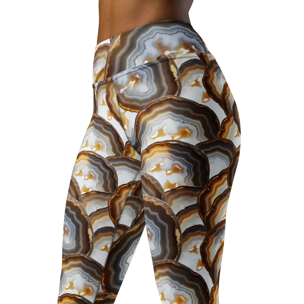 Earthbound Aura on Yoga Leggings — Left Front