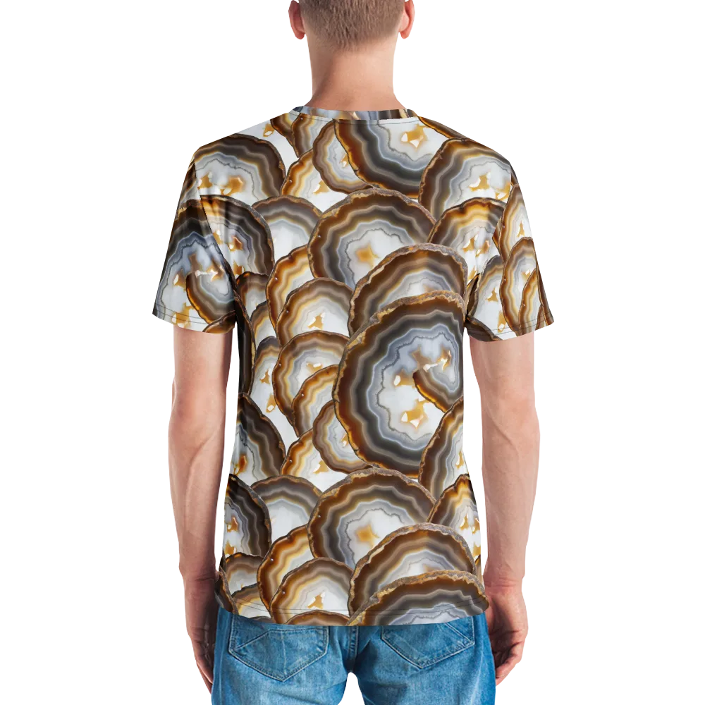 Earthbound Aura on Men's Crew Neck T-Shirt — Back