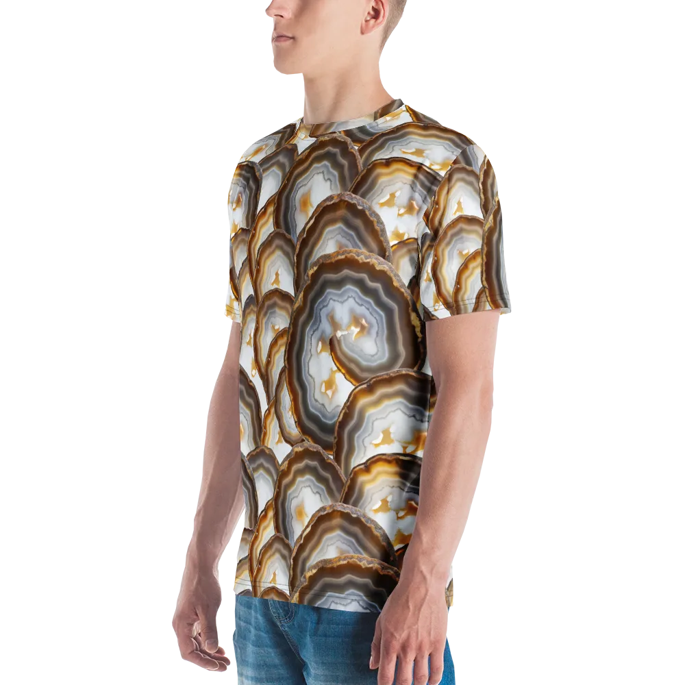 Earthbound Aura on Men's Crew Neck T-Shirt — Left
