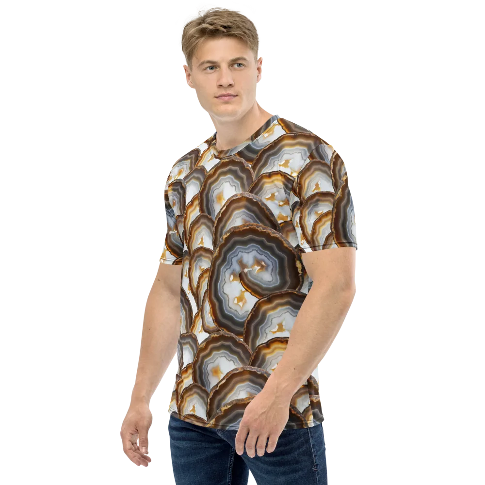 Earthbound Aura on Men's Crew Neck T-Shirt — Left