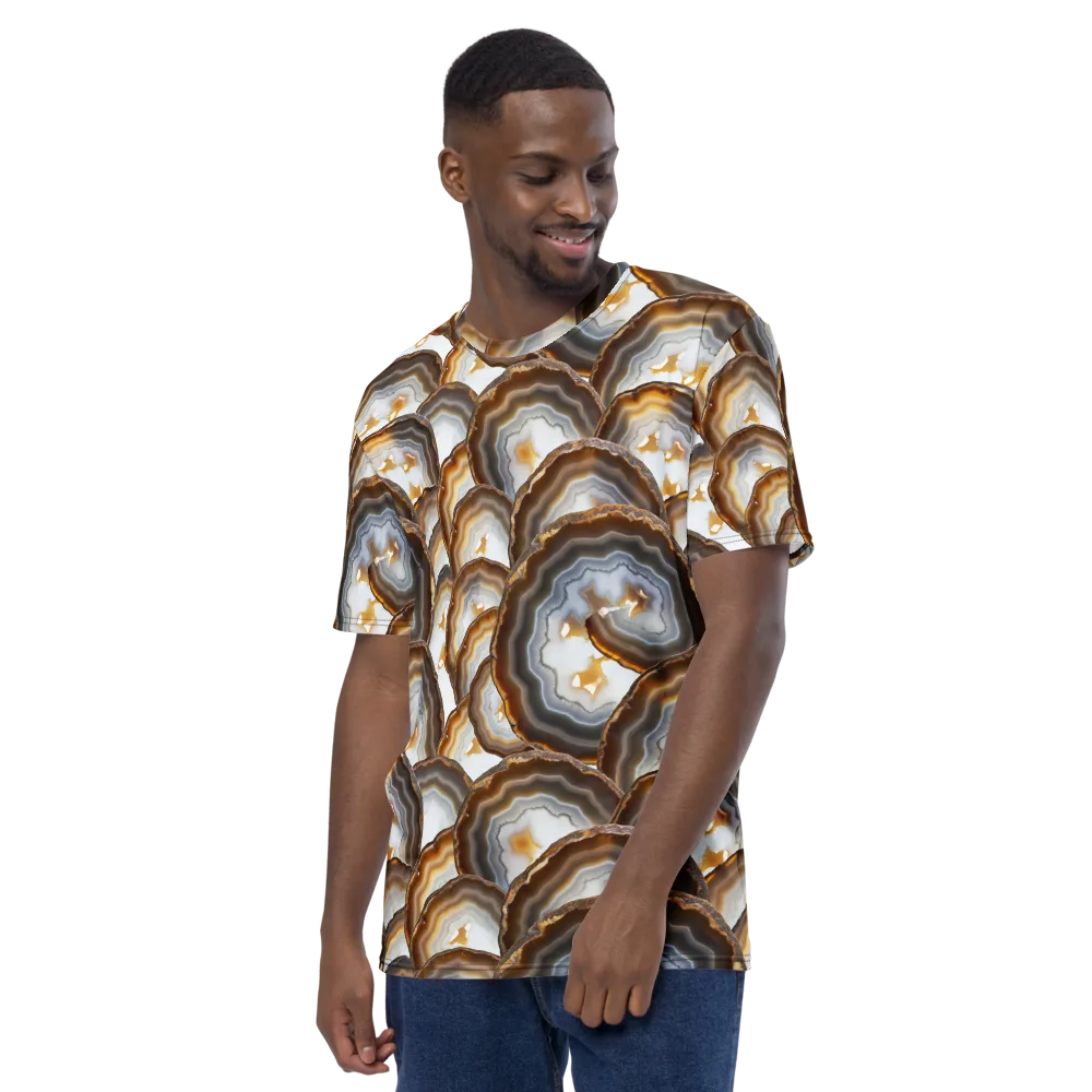 Earthbound Aura on Men's Crew Neck T-Shirt — Left