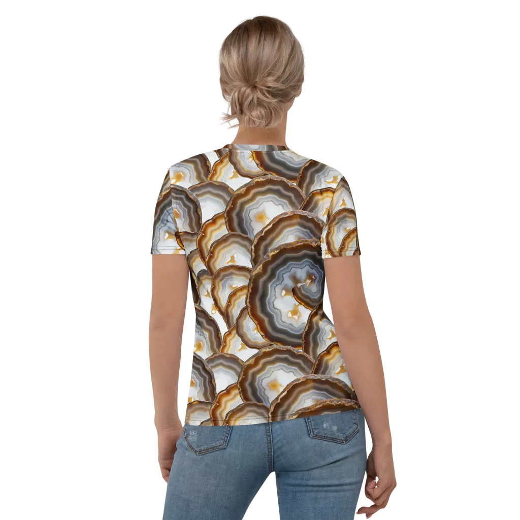 Earthbound Aura on Women's Crew Neck T-Shirt — Back