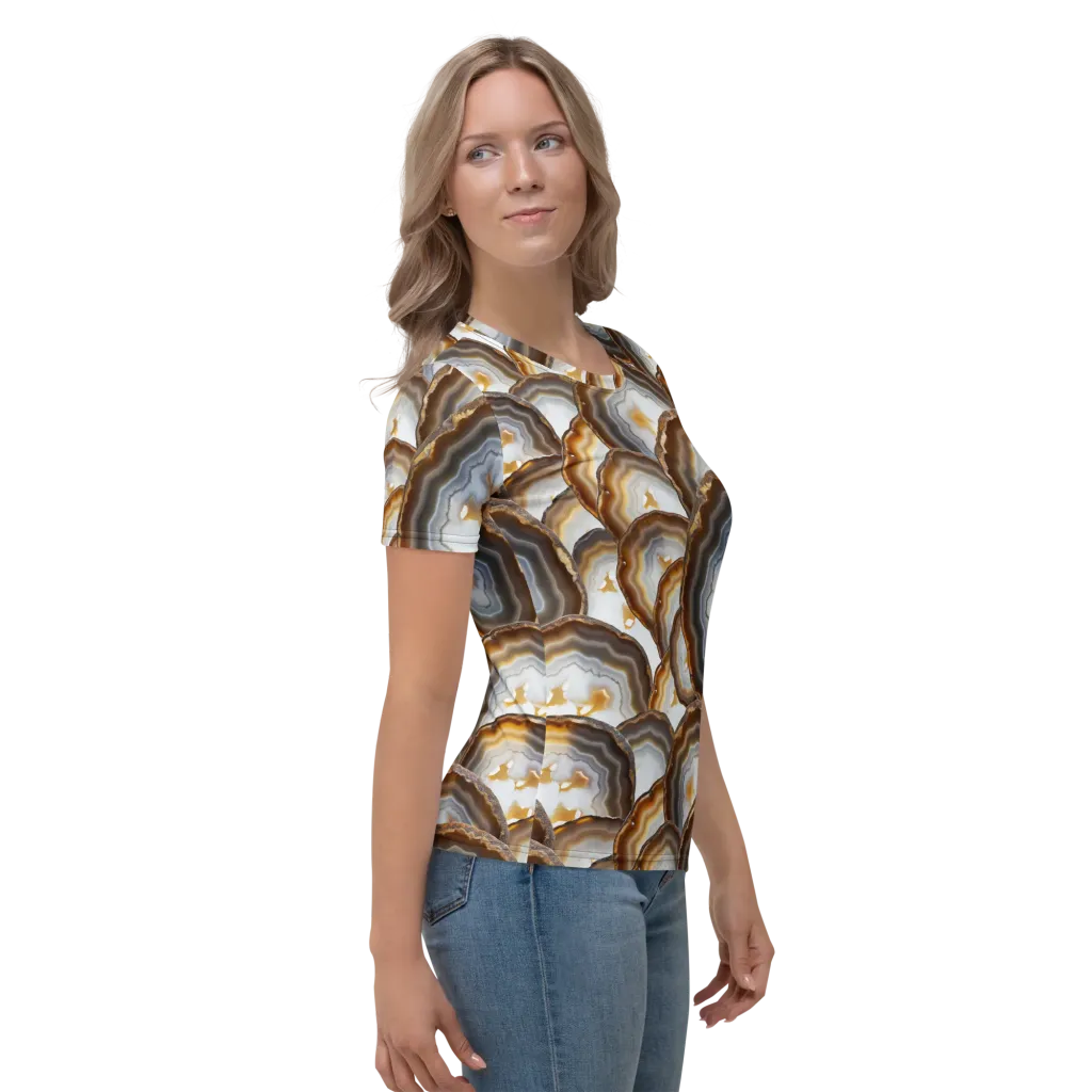 Earthbound Aura on Women's Crew Neck T-Shirt — Right