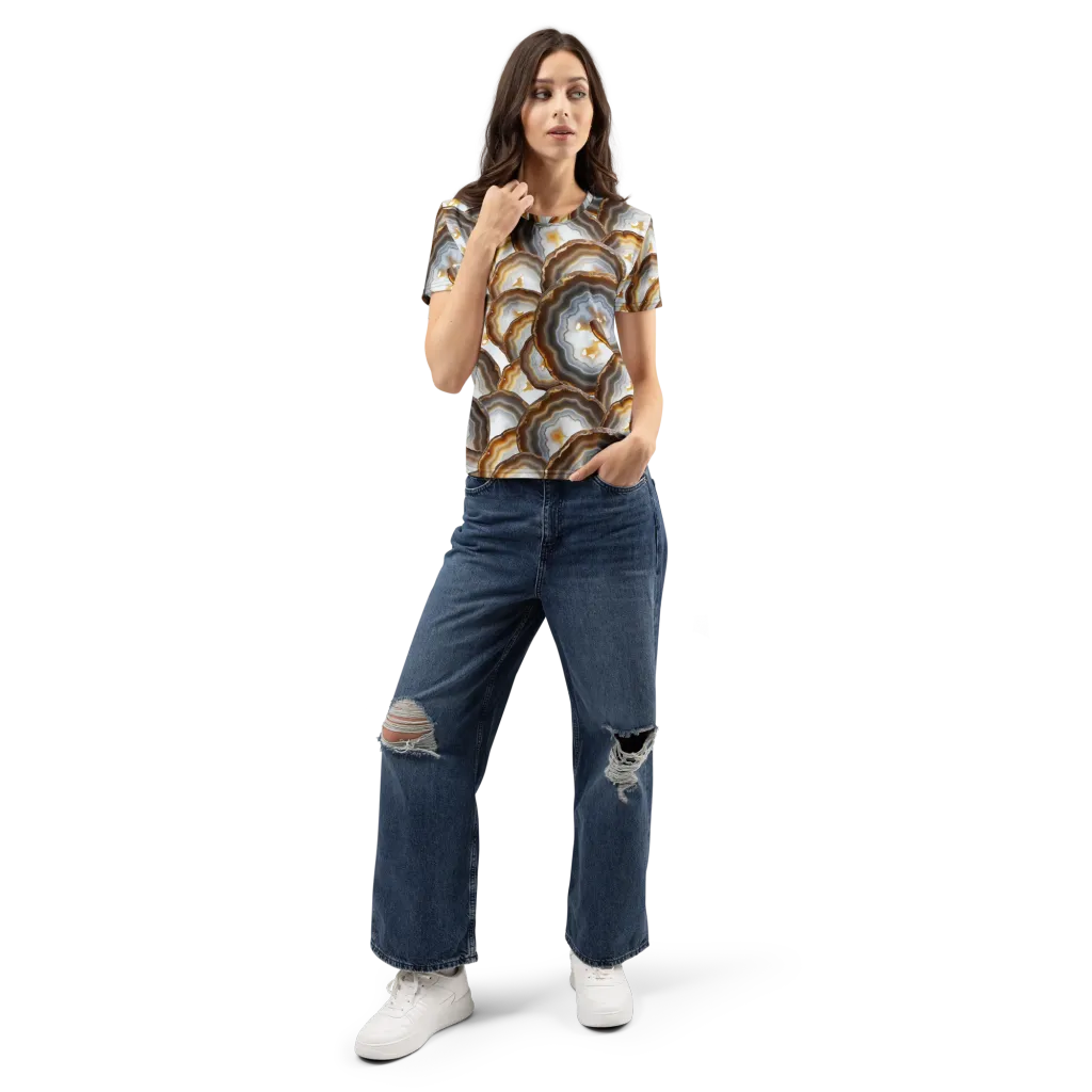 Earthbound Aura on Women's Crew Neck T-Shirt — Front