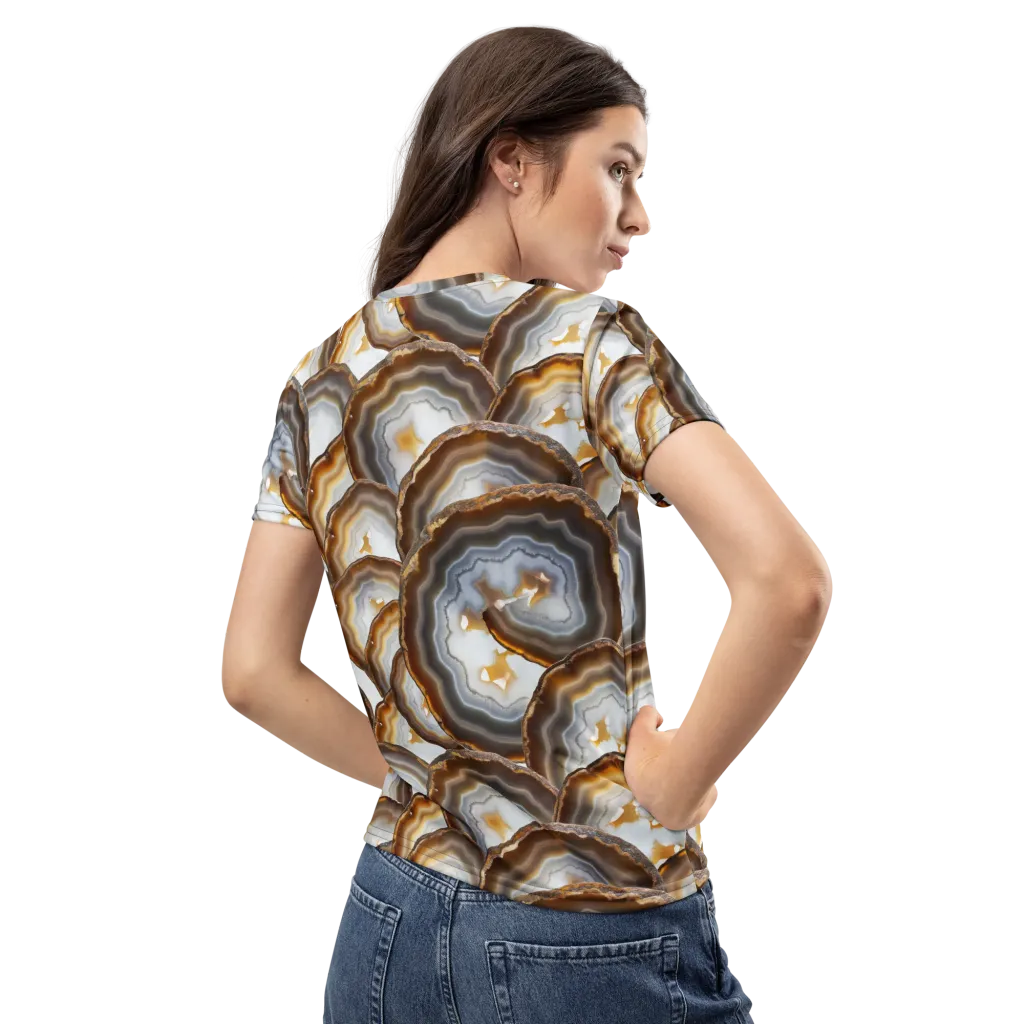Earthbound Aura on Women's Crew Neck T-Shirt — Back
