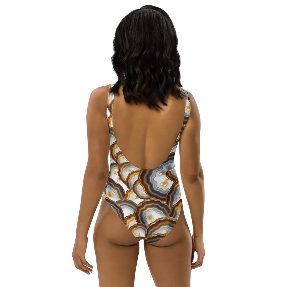 Earthbound Aura on One-Piece Swimsuit — Back