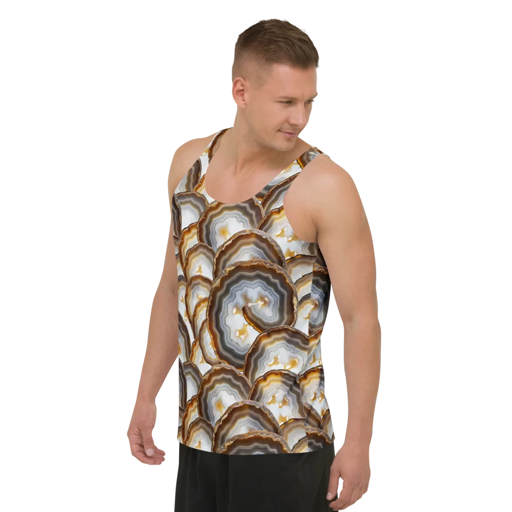 Earthbound Aura on Men's Tank Top — Left Front