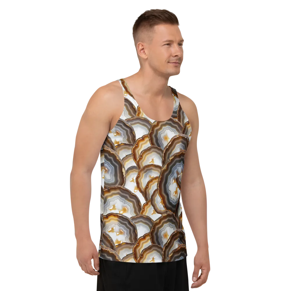Earthbound Aura on Men's Tank Top — Right Front