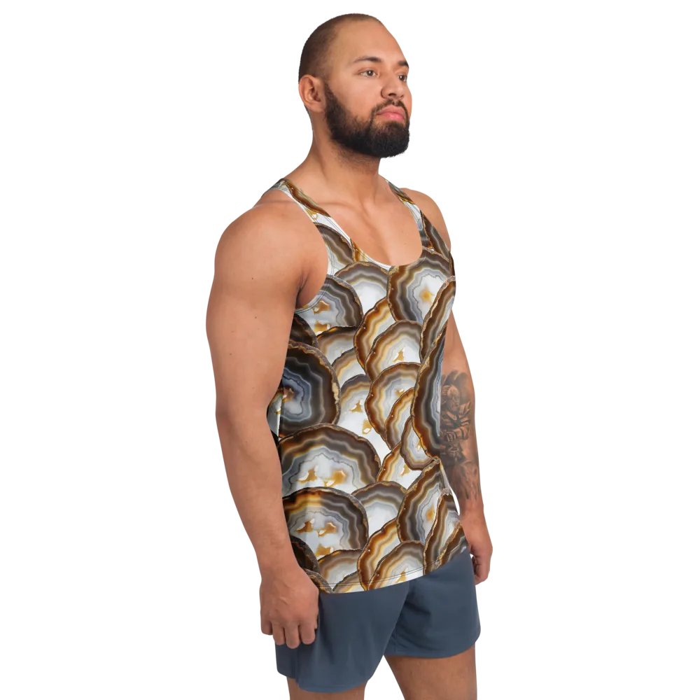 Earthbound Aura on Men's Tank Top — Right Front